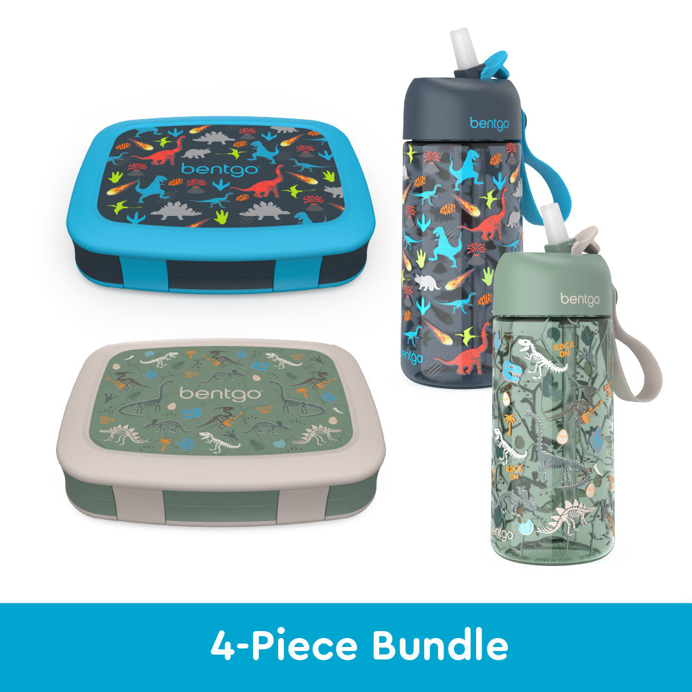 bentgo-kids-prints-lunch-boxes-and-water-bottles-p3 bentgo-lunch-box-bottle-bundle-dinsoaur-fossils-1.jpg