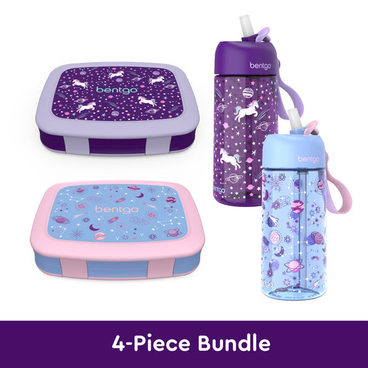 bentgo-kids-prints-lunch-boxes-and-water-bottles-p3 bentgo-lunch-box-bottle-bundle-unicorn-galaxy-1.jpg